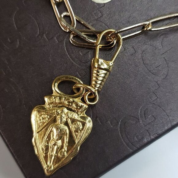 GUCCI Necklace Vintage Knight Zipper Pull Repurposed - Picture 4 of 8